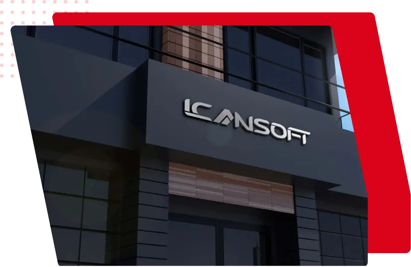ICANSoft software displayed on a laptop